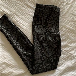 Black Patterned Leggings
